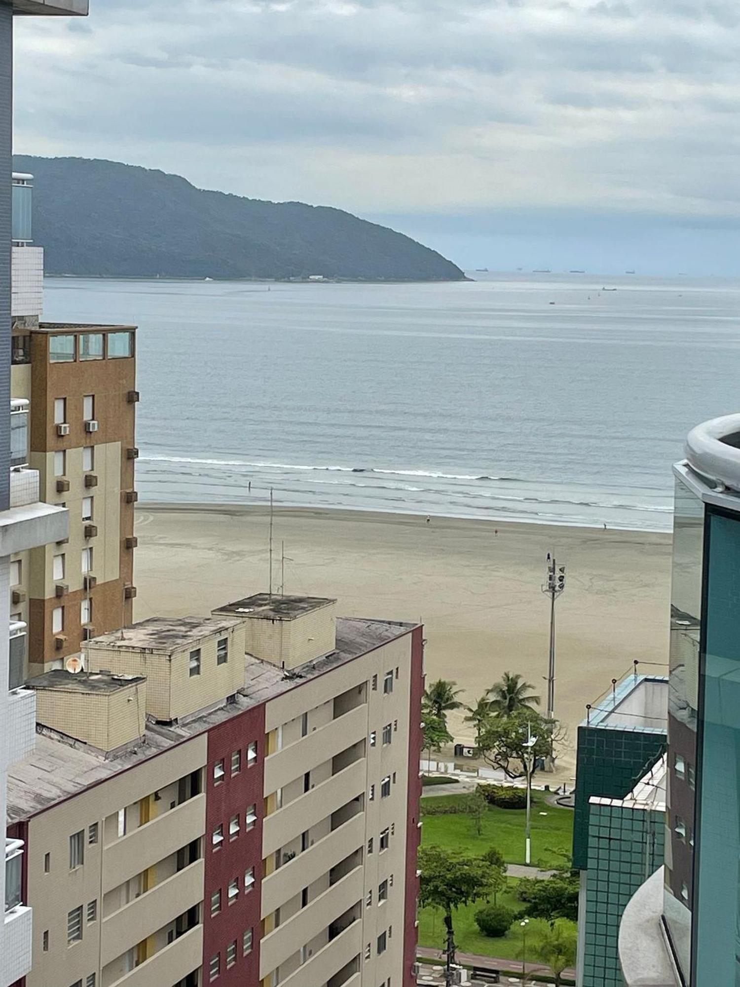 Ferienwohnung Estanconfor Santos Com Vista Mar 7 Ac Garagem Alto 17º Andar Exterior foto